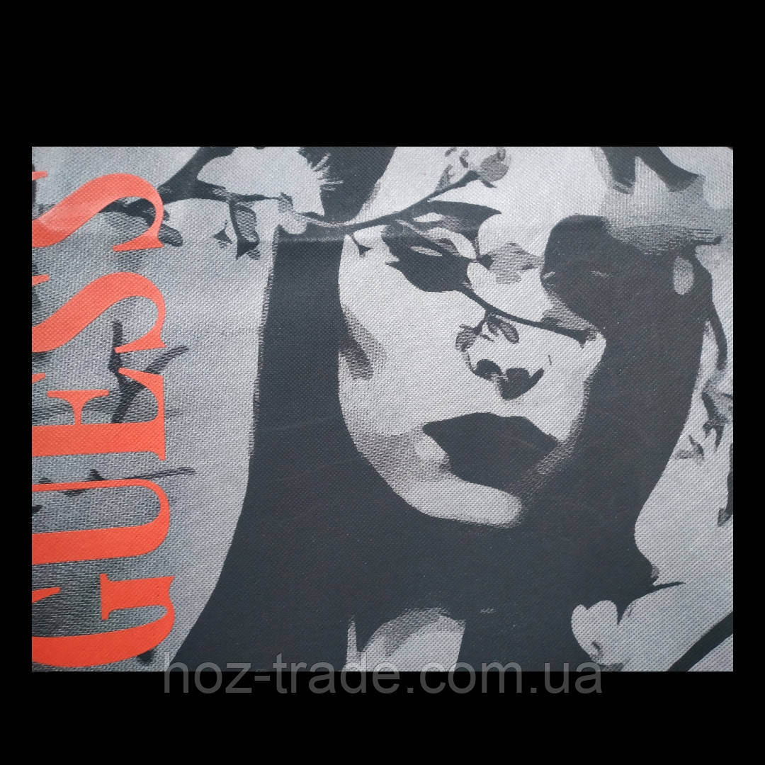 Екосумка господарська з замочком дівчина (спанбонд)