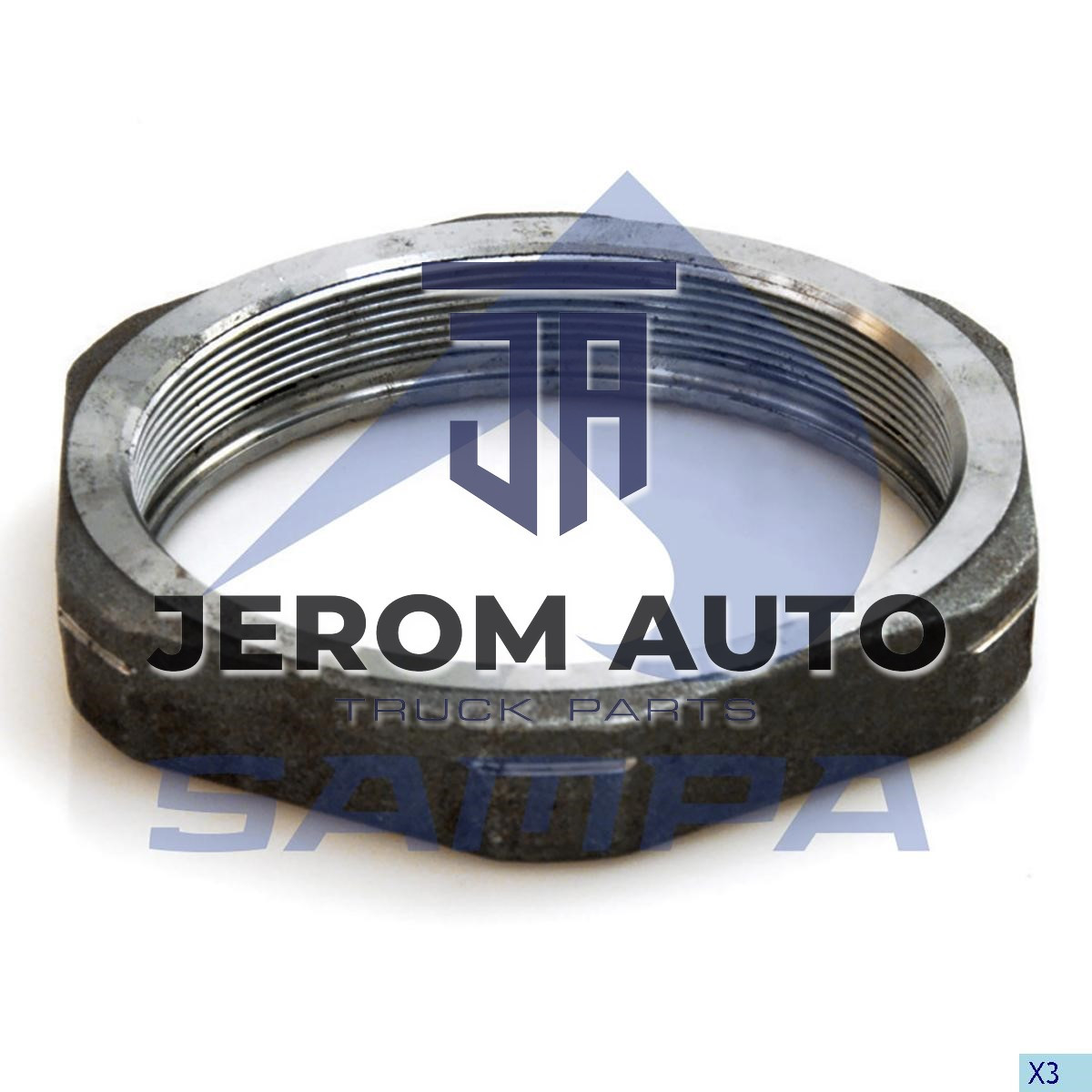 Гайка ступицы M120x2 25xSW140 SAF LH \1011007101 \ 075.070