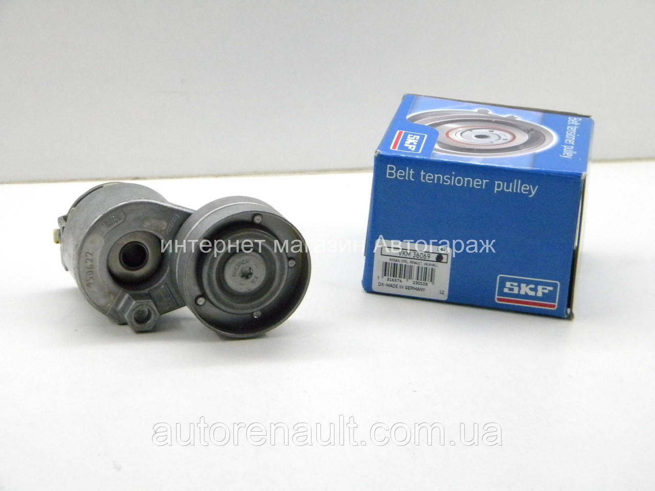 Натяжной механизм ремня генератора на Рено Мастер II 1.9 dCi (-AC) SKF (Швеция) VKM36069, фото 1