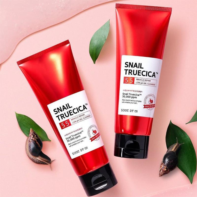 Пінка для вмивання з екстрактом чорної равлики BY SOME MI Snail Truecica Miracle Repair Low ph Gel Cleanser