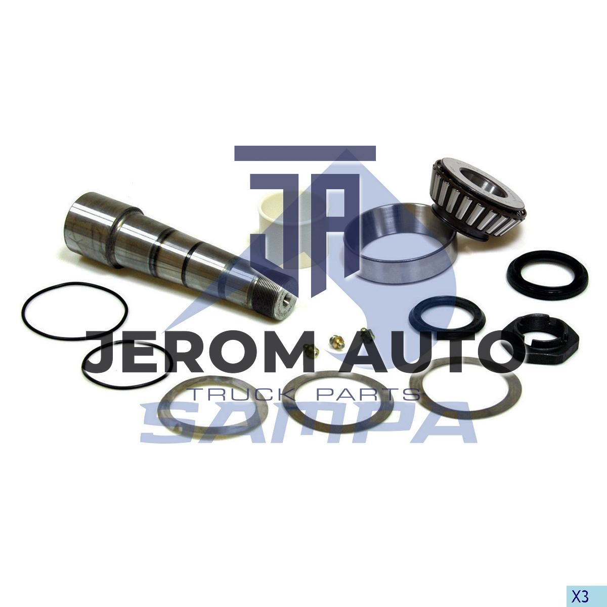 Ремкомплект шкворня (M40x1,5/d40/d60x226) з наполегливим підшипником \85108338S \ 030.576/1, фото 1