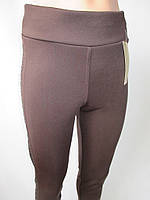 Байкові однотонні лосини зі стразами.