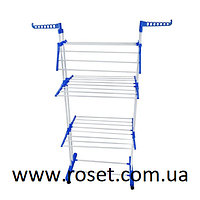 Трехъярусная напольная сушилка для белья с вешалкой FH TOPY
