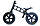 Беговел Balance Trike пластиковый колеса надувные 12 черный, фото 2