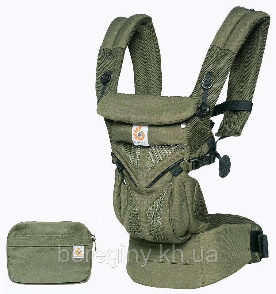 Ергономічний Ерго рюкзак Ergobaby Omni 360 Cool Air Mesh Carrier Khaki Green