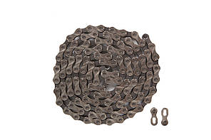 Ланцюг велосипедний KMC X9 silver/gray (з замком, 116 ланок, 9 швидкостей)