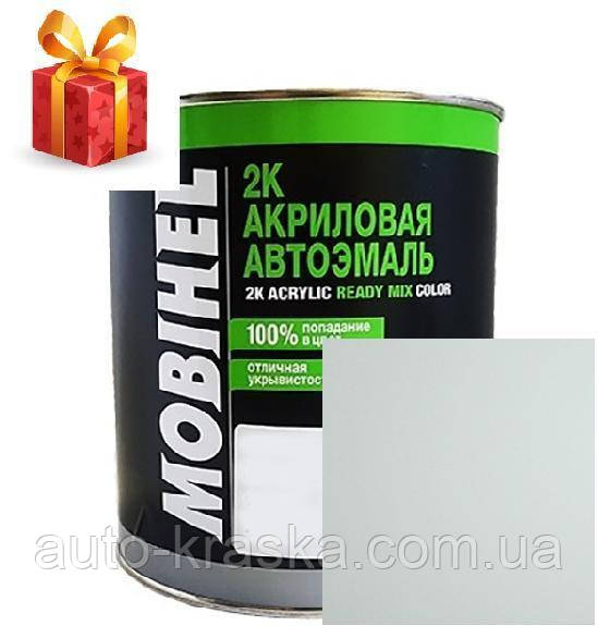 Автоемаль Mobihel Біла Газ 1 л, акрилова.