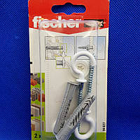 Fischer UX 8 x 50 RH N K - Універсальний дюбель з круглим гаком, білий, 2 шт.