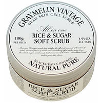 М'який скраб для обличчя з чорним цукром і рисом Graymelin Rice & Sugar Soft Scrub 100 мл, фото 3