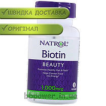 Біотин Natrol Biotin 1,000 mcg 100 таб, фото 2