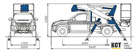 Автовышкаа Socage A314 на шасі ISUZU D-Max Satellite, фото 3