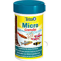 Tetra Micro Granules корм в гранулах для декоративных рыб небольшого размера 100мл