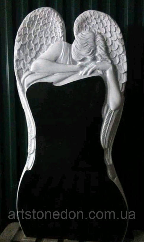 Пам'ятник у вигляді ангела різьблений № 987