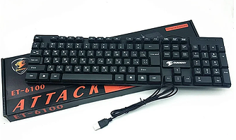 Клавіатура провідна комп'ютерна Ouideny ET-6100 Attack