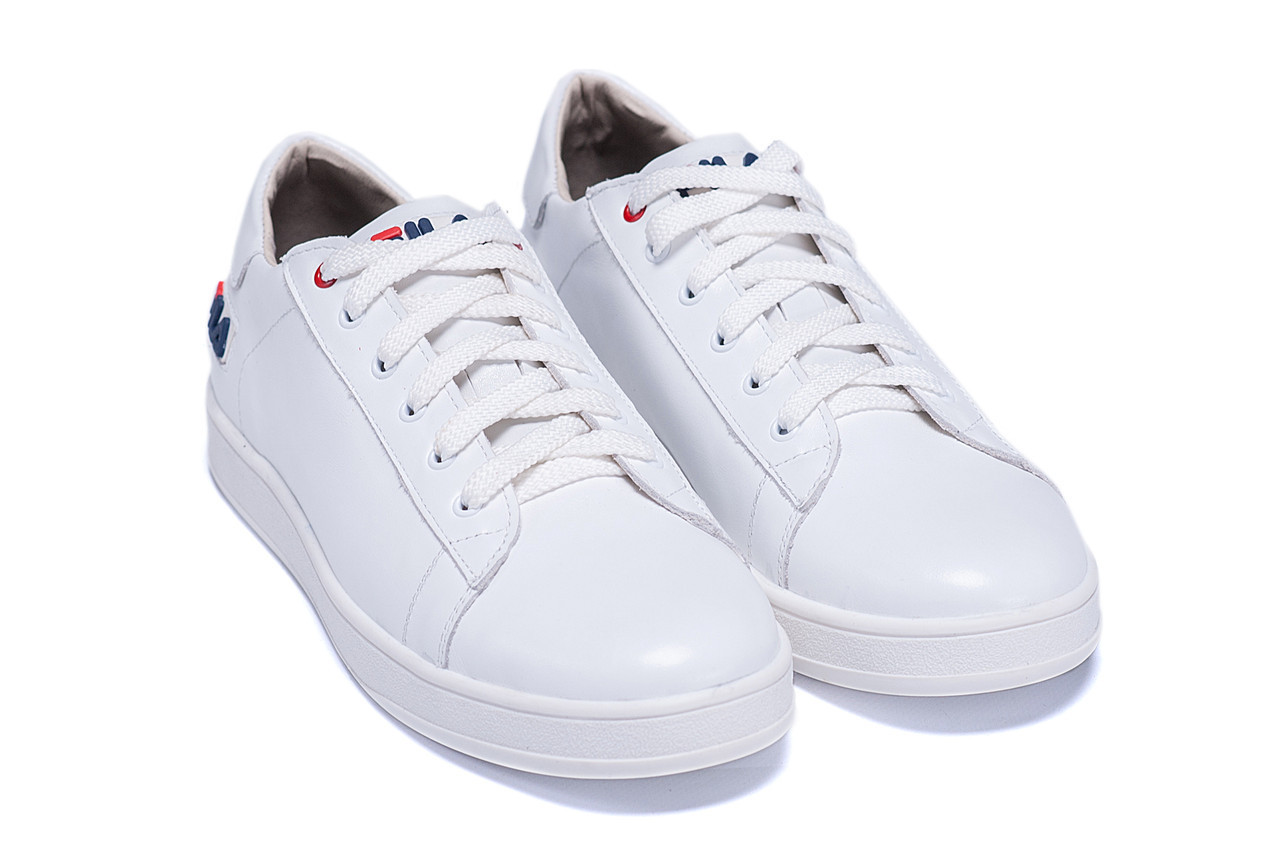 Чоловічі шкіряні кеди FILA Soft White Leather, фото 1