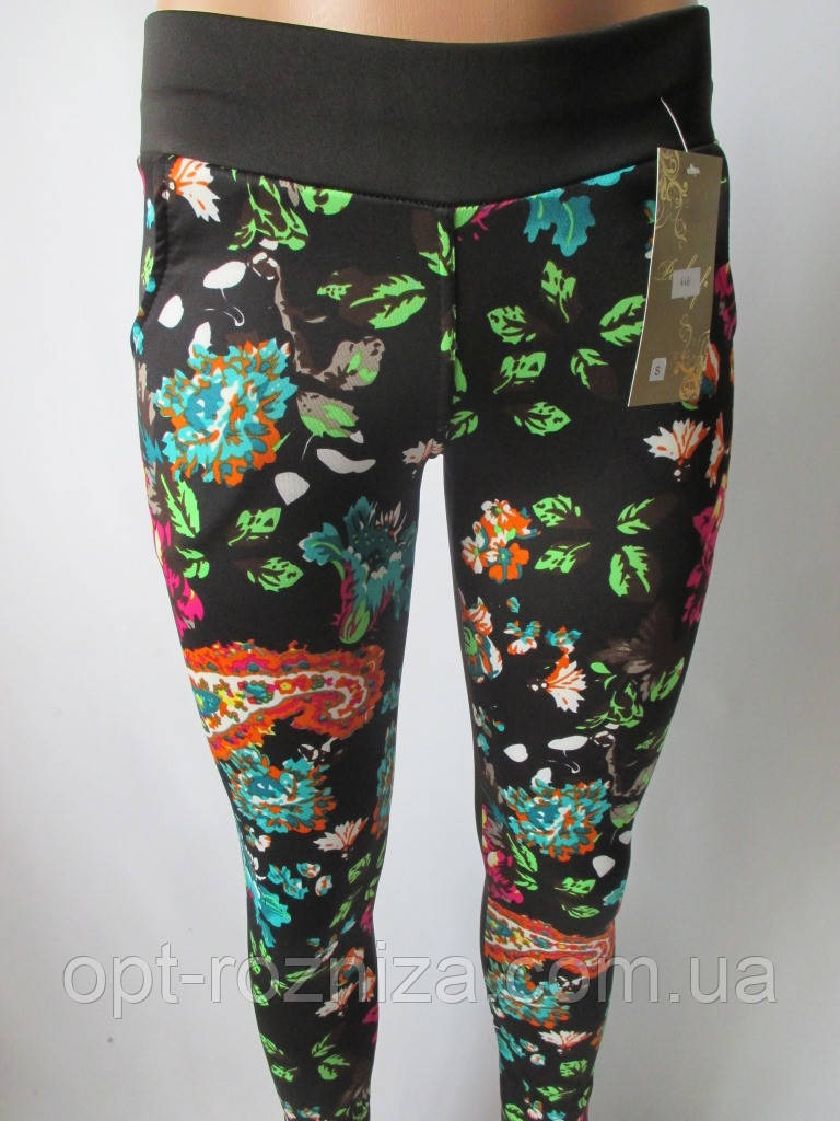 Молодіжні лосини різного кольору з кишенями., фото 1