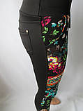 Молодіжні лосини різного кольору з кишенями., фото 4