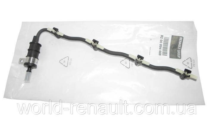 Renault (Original) 8200894668 — Шланг зворотного боку з клапаном на форсунки на Рено Трафік II M9R 2.0ci з 2006г.