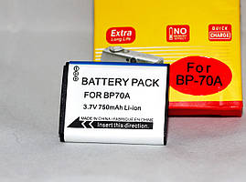 Акумулятори BP70A (BP-70A, BP-70EP, EA-BP70A, EA-BP70A, SLB-70A) для камер SAMSUNG - 750 ma