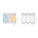 Набір ємностей для косметики Yuemei дорожній. Білий, фото 2