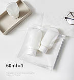 Набір ємностей для косметики Yuemei дорожній. Білий, фото 4