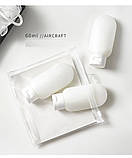 Набір ємностей для косметики Yuemei дорожній. Білий, фото 6