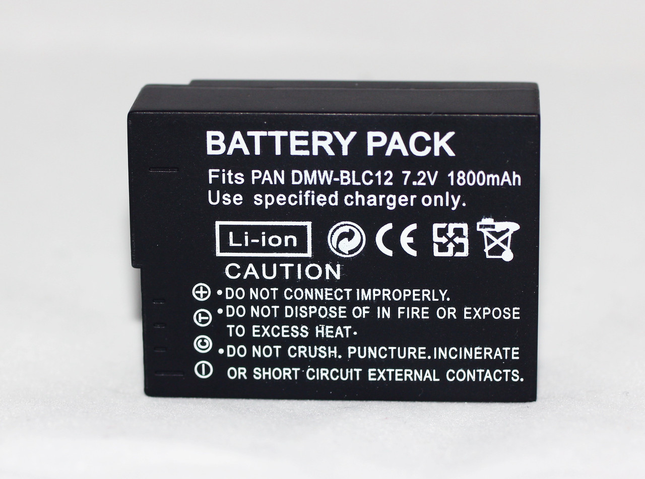 Акумулятор DMW-BLC12 (аналог DMW-BLC12E DMW-BLC12GK DMW-BLC12PP) для фотоапаратів Panasonic - 1800 ma