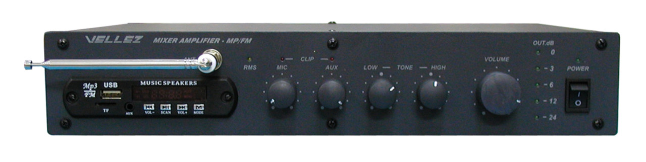 Підсилювач-мікшер 80ПП024М-FM/MP