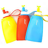 Пляшка для води Джумоні силіконова. Жовта, фото 7