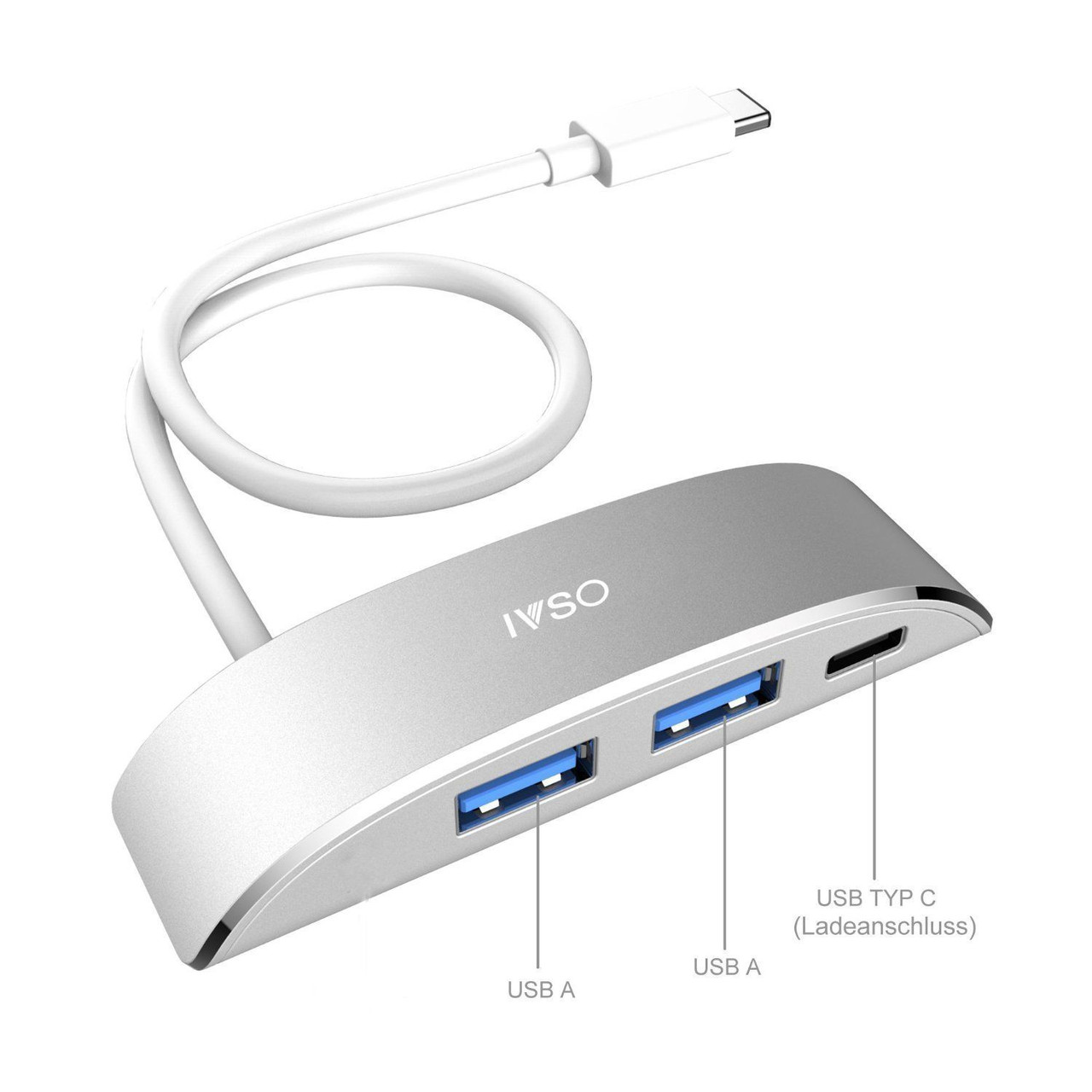 Перехідник-адаптер USB 3.1 USB-C Hub Type C для Apple Macbook