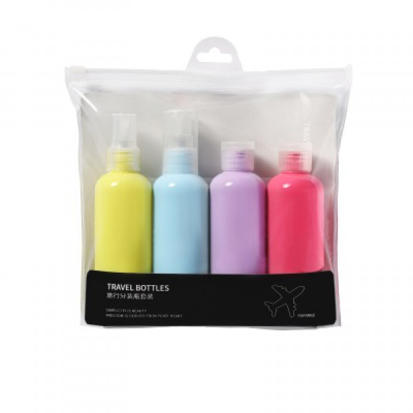 Дорожній набір ємностей для косметики Yuemei Travel Bottles No 2 (100 мл/4 шт.), фото 1