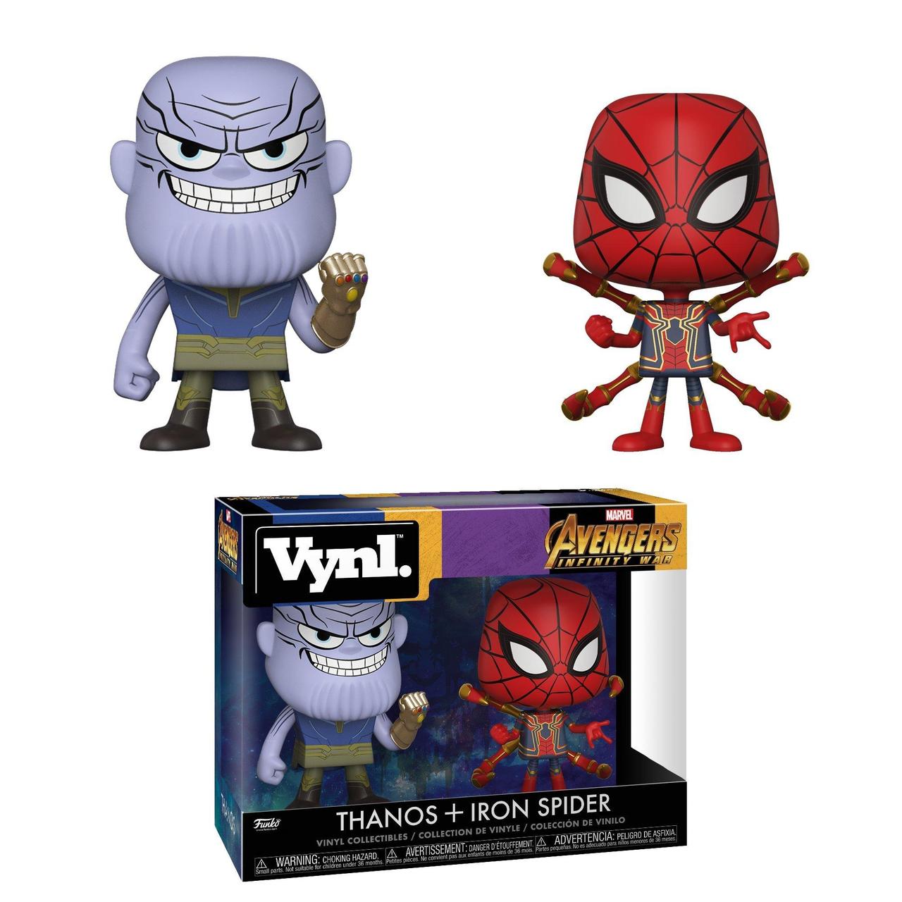 Фігурка Funko Vynl Танос та Залізний Павук Thanos and Iron Spider 10 см IT 186.29.01