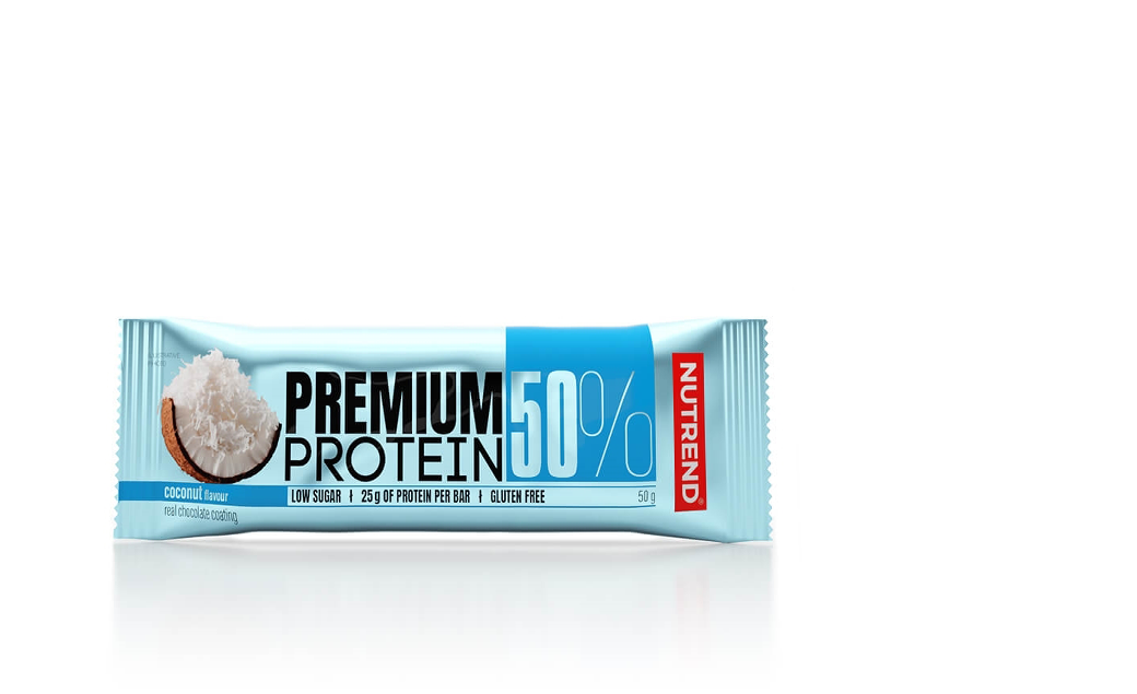 Протеїновий преміум батончик PREMIUM Protein 50 Bar (50 г) Nutrend, фото 1