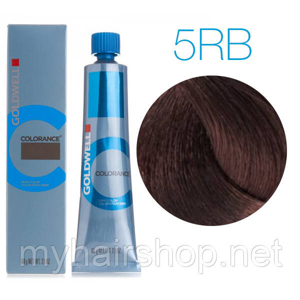 Тонувальна крем-фарба для волосся Goldwell Colorance 60 мл 5RB (темно-червоний бук)
