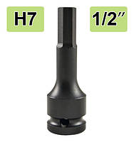 Бита ударна шестигранна 1/2" 7 мм. 14006 JBM