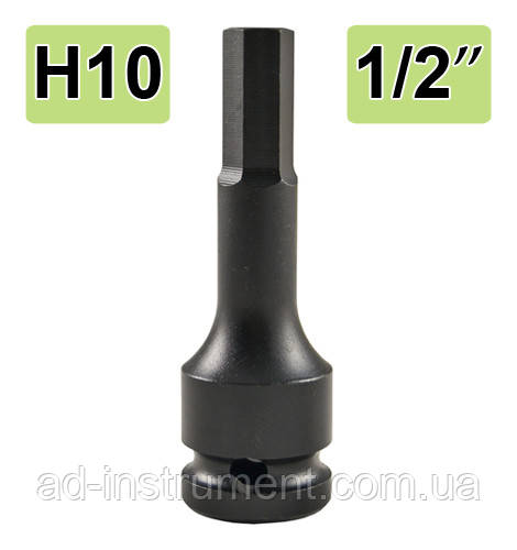 Біта ударна шестигранна 1/2" 10 мм. 14008 JBM