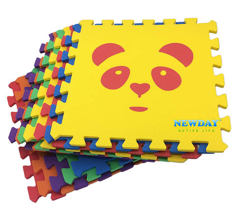 Дитячий розвивальний килимок-пазл "Карнавал" 30х30 см, 12 елементів, фото 2