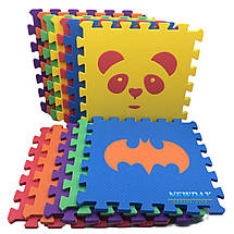 Дитячий розвивальний килимок-пазл "Карнавал" 30х30 см, 12 елементів, фото 4