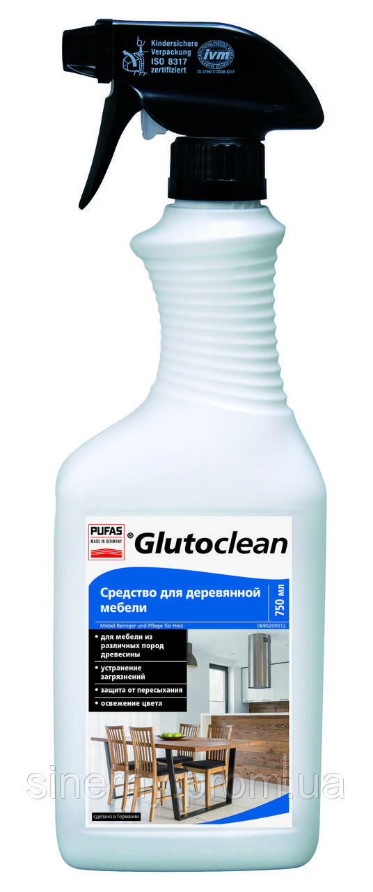 Засіб для очищення й догляду за дерев'яними меблями Glutoclean 750 мл