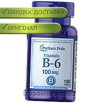Вітамін Б6 Puritan's Pride Vitamin B-6 100 mg 100 табл, фото 5