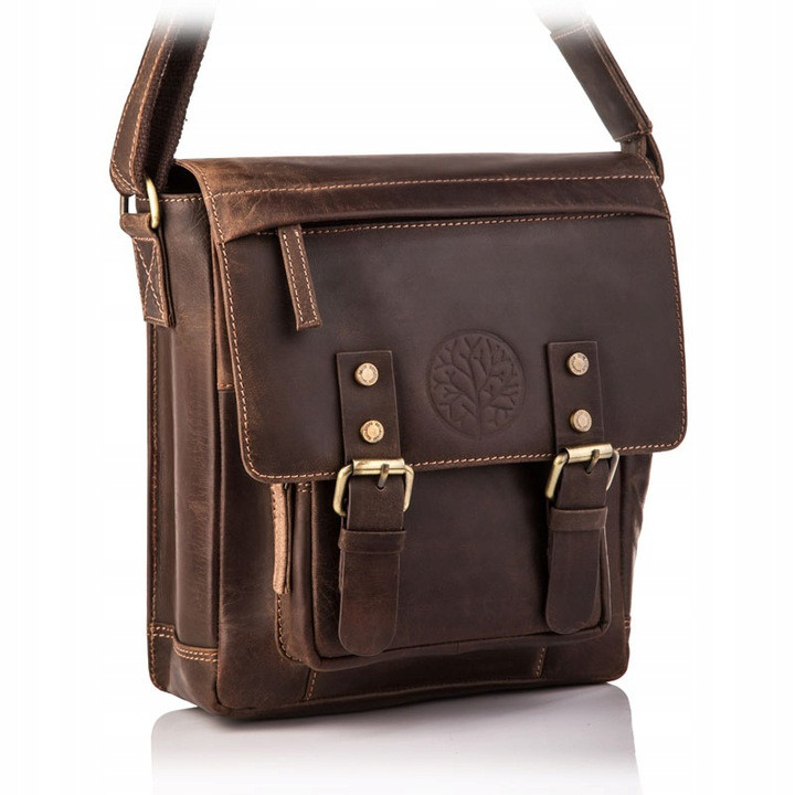 Чоловіча шкіряна сумка Betlewski 23 х 25 х 9 (TBG-HT-102) - коричнева, фото 1