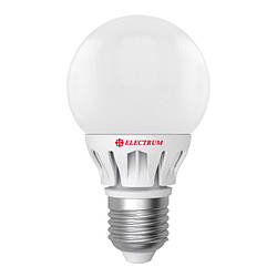 LED лампа  глоб E27  7W(600Lm)  4000K AL LG-14 Electrum алюминиевый корп.