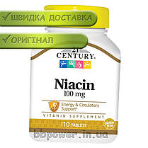 Ніацин 21st Century Niacin 100 mg 110 таб, фото 6