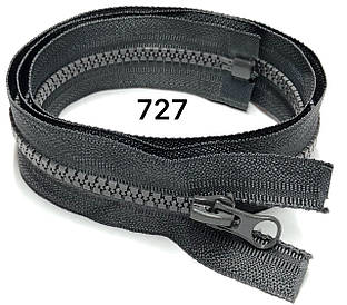 Блискавка Темно Сіра 100см №5 тракторна пластикова з одним бігунком