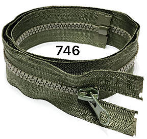 Блискавка Світлий хакі №5 100см тракторна одинарна роз'ємна