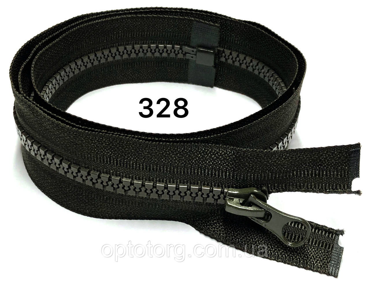 Молния Темный хаки 85см №5 тракторная с одним бегунком разъемная