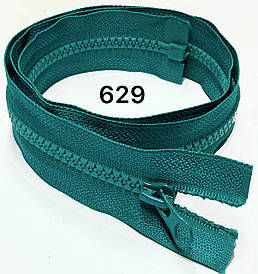 Блискавка Бірюзова №5 100см тракторна одинарна роз'ємна