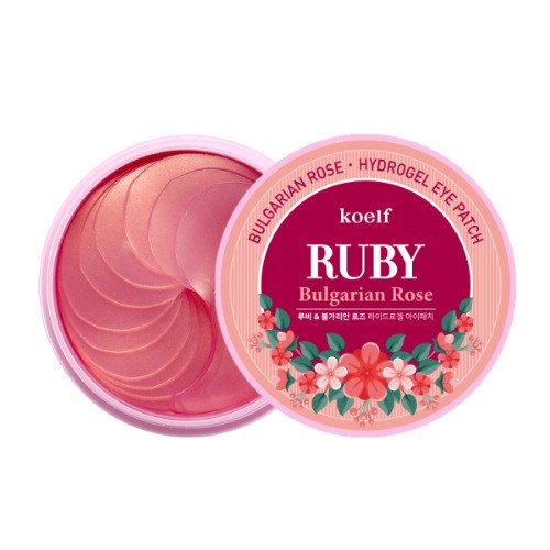 Гідрогелеві патчі для очей з рубіном KOELF Ruby & Bulgarian Rose Eye Patch (до 04.10.2024)