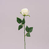 Троянда, бутон, Н56 см, крем, Штучна квітка, Дніпро, фото 3