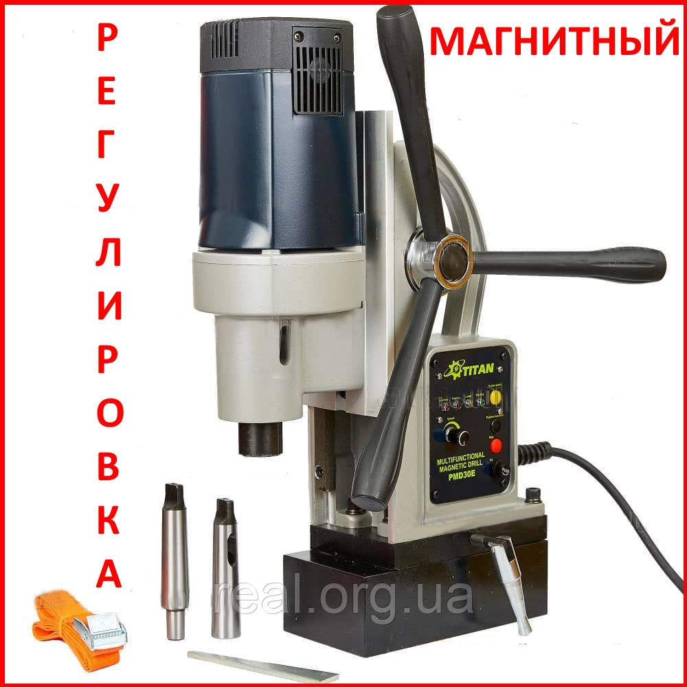 Cтанок сверлильный на электромагните Titan PMD30E с регулировкой (Титан ...
